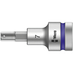 Wera 7mm Hex Socket With 1/2 in Drive , Length 60 mm