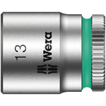 Wera 13mm Hex Socket With 1/4 in Drive , Length 23 mm