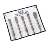 RS PRO 5 Piece Chrome Molybdenum Steel Parker Taper Chisel Set
