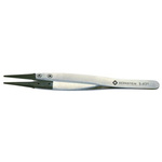 Bernstein Tools for electronics 125, Stainless Steel, Rounded, ESD Tweezers