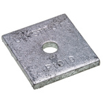 Steel Square Bracket 1 Hole, 11/32in Holes, 41.3 x 41.3mm