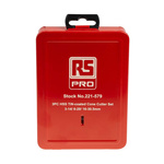 RS PRO 3-Piece Step Drill Bit Set for Metal, 30in Max, 3mm Min, HSS Bits