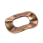 Plain Copper Crinkle Locking & Anti-Vibration Washer, M2