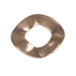 Plain Copper Crinkle Locking & Anti-Vibration Washer, M2.5