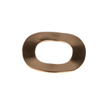 Plain Copper Crinkle Locking & Anti-Vibration Washer, M8