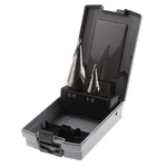 RS PRO 2-Piece Step Drill Bit Set for Metal, 31mm Max, 5mm Min, HSS Bits
