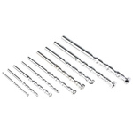 RS PRO 9-Piece Twist Drill Bit Set for Masonry, 12mm Max, 4mm Min, Tungsten Carbide Tipped Bits
