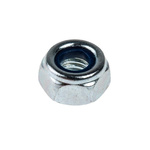 RS PRO, M6, Zinc Plated Steel Nylon Insert Lock Nut