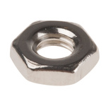RS PRO Stainless Steel Half Hex Nut, Plain, M4