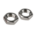 RS PRO Stainless Steel Half Hex Nut, Plain, M20