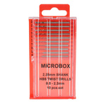 RS PRO 10-Piece Twist Drill Bit Set for Multi-Material, 2.2mm Max, 0.5mm Min, HSS Bits