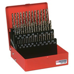 Facom 50-Piece Twist Drill Bit Set for Masonry, 5.9mm Max, 1mm Min, Stainless Steel Bits