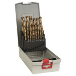 Bosch 25-Piece Twist Drill Bit Set for Metal, 13mm Max, 1mm Min