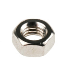RS PRO Brass Hex Nut, Nickel Plated, M5