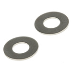 Nickel Plated Brass Plain Washer, 0.5mm Thickness, M3.5