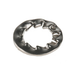 Plain Stainless Steel Internal Tooth Shakeproof Washer, M8, A4 316