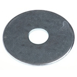 Bright Zinc Plated Steel Mudguard Washer, M10 x 40mm, 1.5mm Thickness