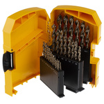 DeWALT 29-Piece Twist Drill Bit Set for Metal, 13mm Max, 1mm Min, HSS-Co Bits