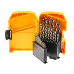 DeWALT 29-Piece Twist Drill Bit Set for Metal, 13mm Max, 1mm Min, HSS-G Bits