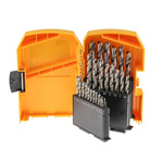 DeWALT 29-Piece Twist Drill Bit Set for Metal, 13mm Max, 1mm Min, HSS-G Bits