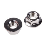26mm Plain Stainless Steel Hex Flanged Nut, M12, A2 304