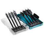 Makita 8-Piece Flat Wood Drill Bit Set for Wood, 32mm Max, 12mm Min