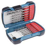 Makita 13-Piece Twist Drill Bit Set for Masonry, 8mm Max, 4mm Min, Tungsten Carbide Tipped Bits