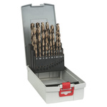 Bosch 25-Piece Twist Drill Bit Set for Metal, 13mm Max, 1mm Min, HSS-Co Bits