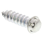 Zinc Plated Flange Button Steel Tamper Proof Security Screw, No. 6 x 12mm