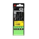 CK 5-Piece Twist Drill Bit Set for Wood, 10mm Max, 4mm Min, HSS Bits