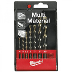 Milwaukee 7-Piece Twist Drill Bit Set for Multi-Material, 10mm Max, 4mm Min