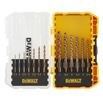 DeWALT 13-Piece Twist Drill Bit Set for Metal, 7mm Max, 1.5mm Min, HSS-G Bits