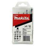 Makita 5-Piece SDS Drill Bit Set for Masonry, 6mm Max, 3mm Min, HSS Bits