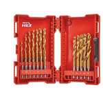 Milwaukee 19-Piece Twist Drill Bit Set for Metal, 10mm Max, 2mm Min