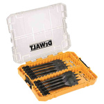 DeWALT 9-Piece Flat Wood Drill Bit Set for Wood, 32mm Max, 12mm Min, High Speed Steel Bits