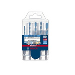 Bosch 5-Piece Tile Drill Bit Set for Masonry, 5mm Max, 5mm Min, Carbide Tipped Bits