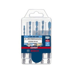 Bosch 5-Piece Tile Drill Bit Set for Masonry, 10mm Max, 4mm Min, Carbide Tipped Bits