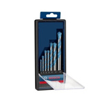 Bosch 4-Piece Twist Drill Bit Set for Multi-Material, 8mm Max, 5.5mm Min, Carbide Tipped Bits