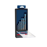 Bosch 4-Piece Twist Drill Bit Set for Multi-Material, 8mm Max, 4mm Min, Carbide Tipped Bits