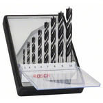 Bosch 8-Piece Wood Auger Drill Bit Set for Wood, 10mm Max, 3mm Min, Wood Bits