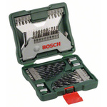 Bosch 43-Piece Jobber Drill Set for Stainless Steel, Wood, 8mm Max, 2mm Min, High Speed Steel Bits