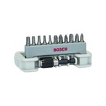 Bosch 11-Piece Masonry Drill Bit, Metal Drill Bit, Wood Drill Bit Set for Multi-Material, 25mm Max, 25mm Min, High