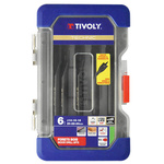 Tivoly 6-Piece Wood Drill Bit Set for Wood, 24mm Max, 14mm Min, HCS Bits