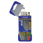 Tivoly 6-Piece Wood Drill Bit Set for Wood, 8mm Max, 2mm Min, HSS Bits