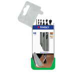 Tivoly 6-Piece Wood Drill Bit Set for Wood, 8mm Max, 2mm Min
