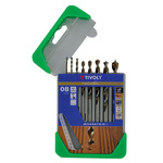 Tivoly 8-Piece Wood Drill Bit Set for Wood, 10mm Max, 2mm Min, HSS Bits