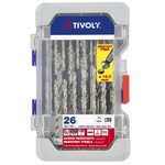 Tivoly 26-Piece for Steel, 13mm Max, 2mm Min, HSS Bits