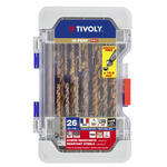 Tivoly 26-Piece for Steel, 13mm Max, 2mm Min, HSS Bits