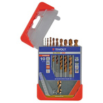 Tivoly 10-Piece for Steel, 10mm Max, 1mm Min, HSS Bits