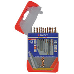 Tivoly 13-Piece for Steel, 6.5mm Max, 1.5mm Min, HSS Bits